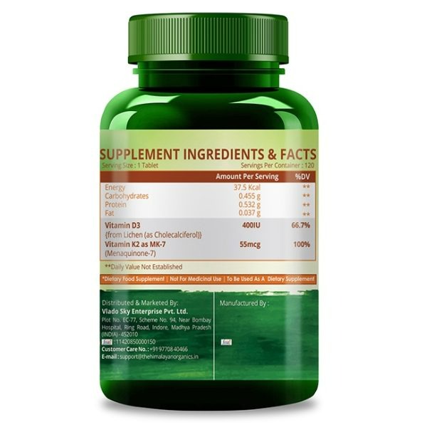 Himalayan Organics Plant Based D3 + K2 Capsules - Grab2buy