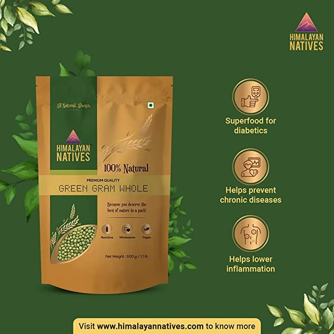 Himalayan Natives Green Gram Whole - Grab2buy