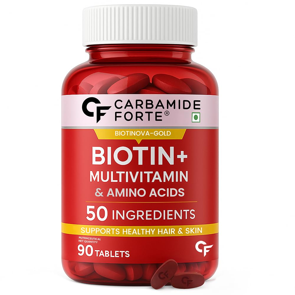 Carbamide Forte Biotin Tablets with 50 Multivitamin Ingredients for Women & Men 