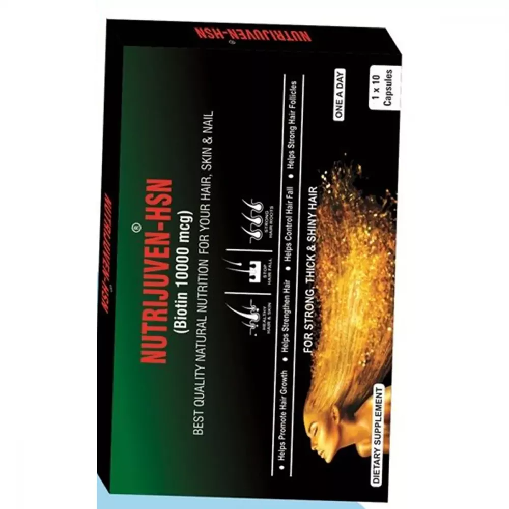 Nutrijuven - Hsn - Biotin 10000 Mcg Capsules 