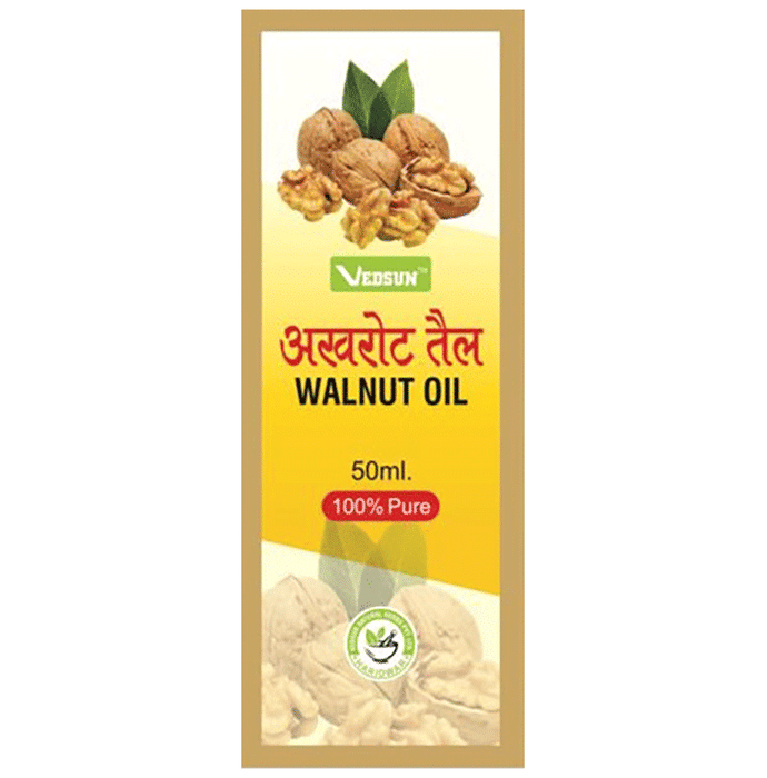 Vedsun Naturals Walnut Oil Pure and Organic for skin and Hair For Baby's Massage 