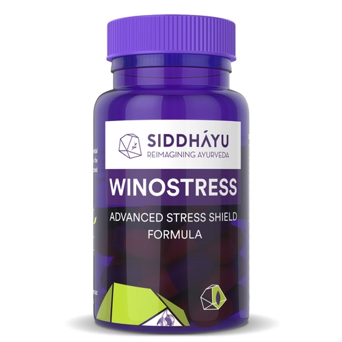 Siddhayu Ayurveda Winostress Advanced Stress Shield Formula Capsules - Grab2buy