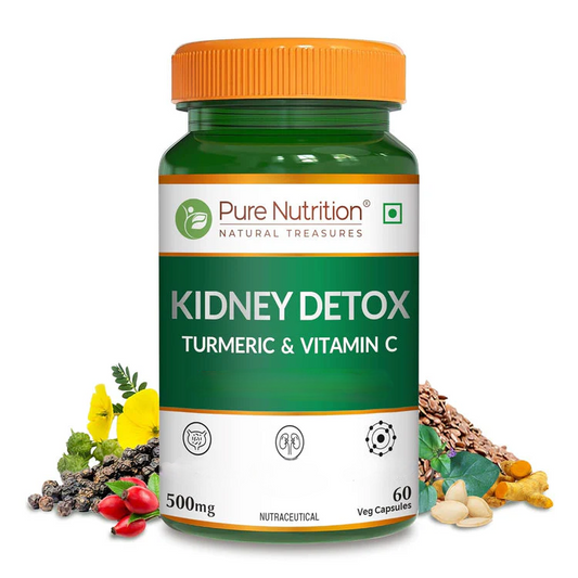 Pure Nutrition Kidney Detox with Turmeric & Vitamin C Veg Capsules 