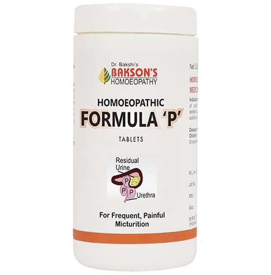 Bakson's Homeopathy Formula P Tablets - Grab2buy
