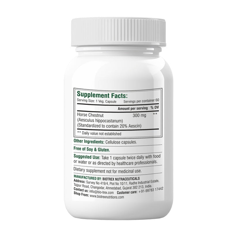 Biotrex Horse Chestnut 300Mg Veg Capsules 