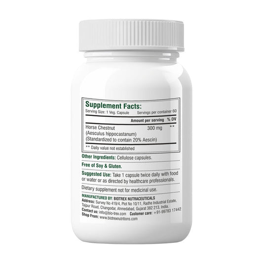 Biotrex Horse Chestnut 300Mg Veg Capsules 