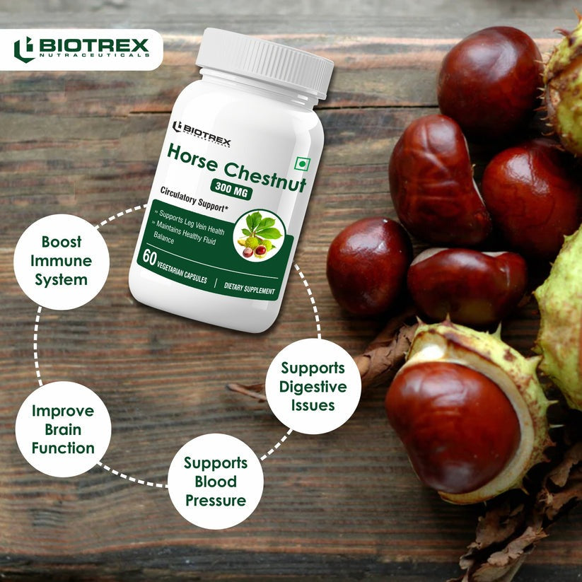 Biotrex Horse Chestnut 300Mg Veg Capsules 