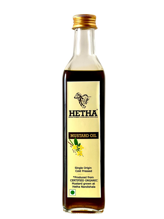 Hetha Organic Cold Pressed Black Mustard Oil 