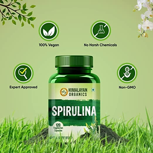 Himalayan Organics Spirulina Vegetarian Capsules - Grab2buy