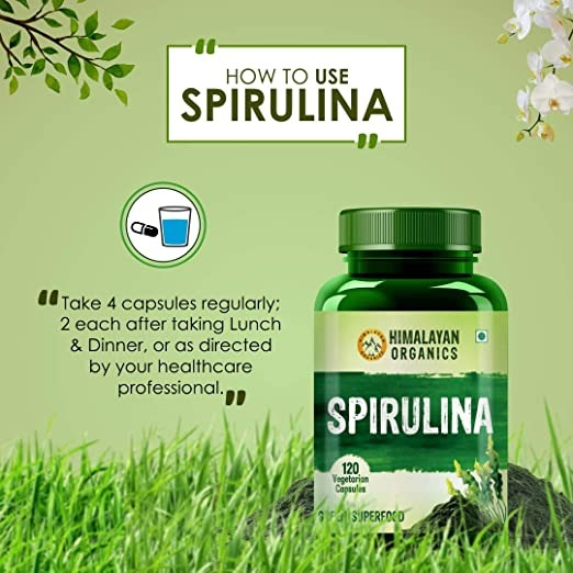 Himalayan Organics Spirulina Vegetarian Capsules - Grab2buy