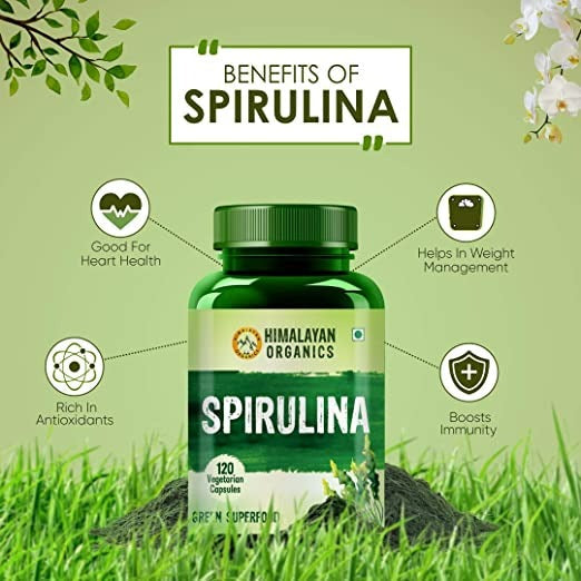 Himalayan Organics Spirulina Vegetarian Capsules - Grab2buy