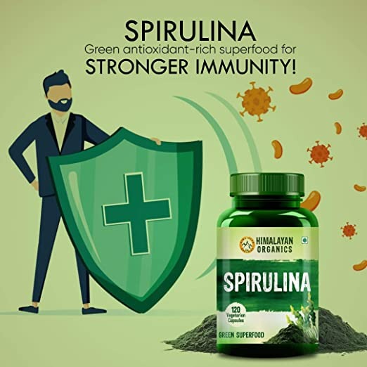 Himalayan Organics Spirulina Vegetarian Capsules - Grab2buy