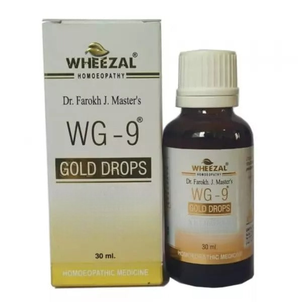 Wheezal Homeopathy WG-9 Gold Drops 