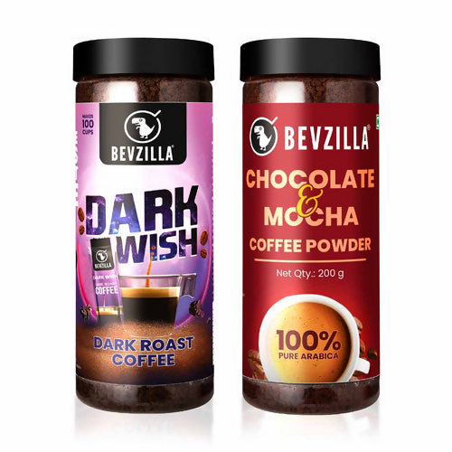 Bevzilla Chocolate & Mocha + Dark Wish Coffee Powder 