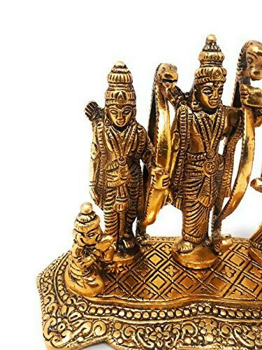 Giftnagri Lord Ram Darbar Idol Metal Showpiece Hindu Religious Idols - Grab2buy