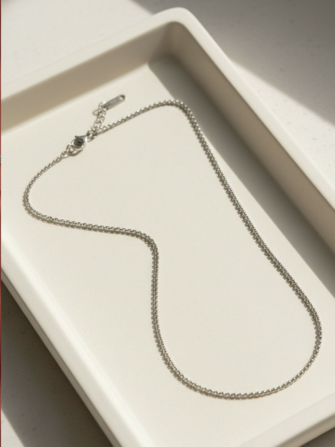 NVR Women German Silver Oxidised Chain