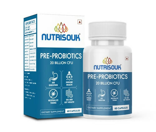 Nutrisouk Pre-Probiotics 20 Billion CFU Capsules - Grab2buy