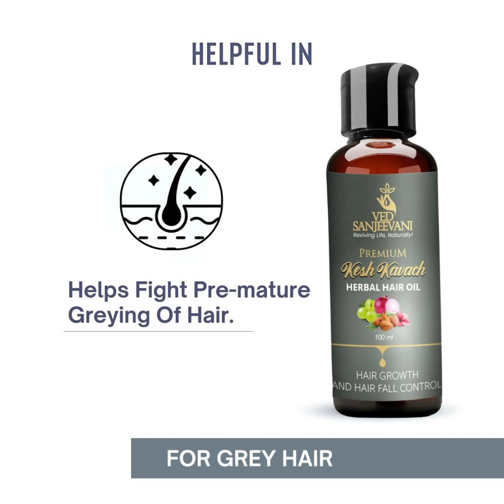 Ved Sanjeevani Kesh Kavach Herbal Hair Oil  Grab2Buy Ved Sanjeevani Grab2Buy