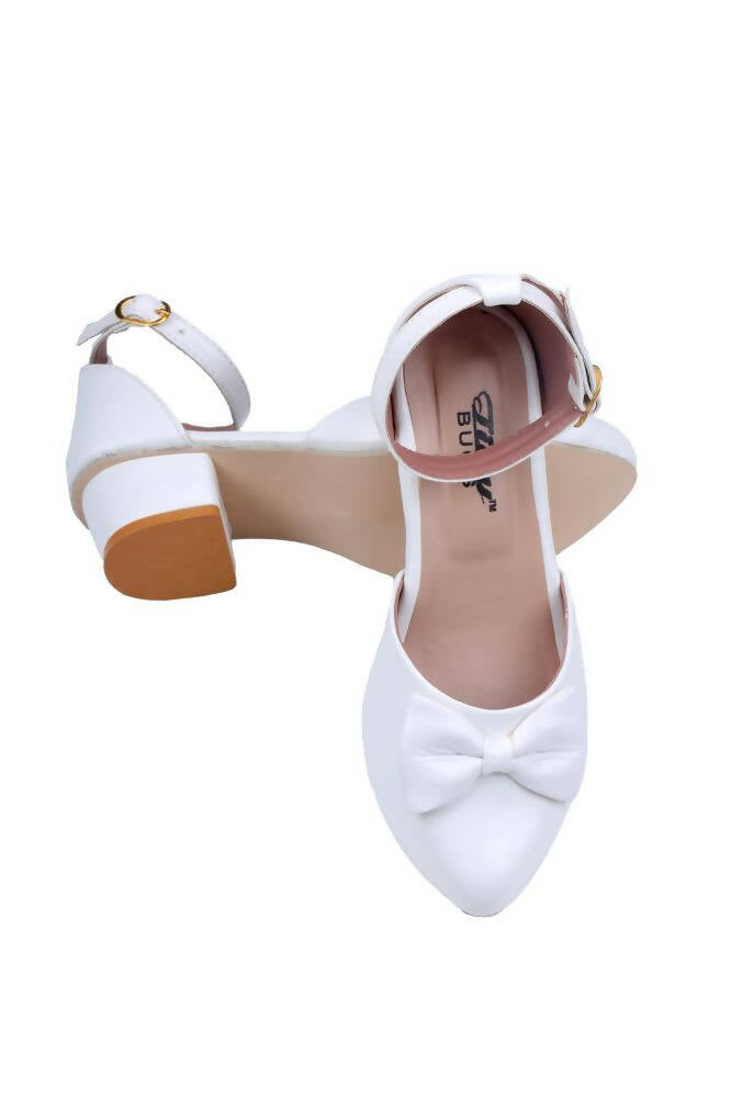 Tiny Bugs Girls Bow Embellished Ballerinas - White  Grab2Buy Tiny Bugs Grab2Buy