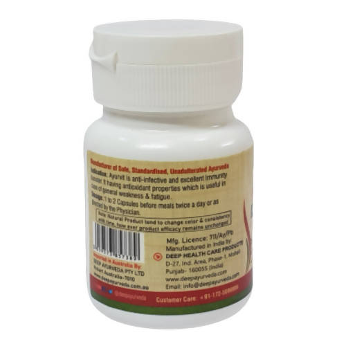 Deep Ayurveda Ayurvit 500mg Veg Capsules - Grab2buy