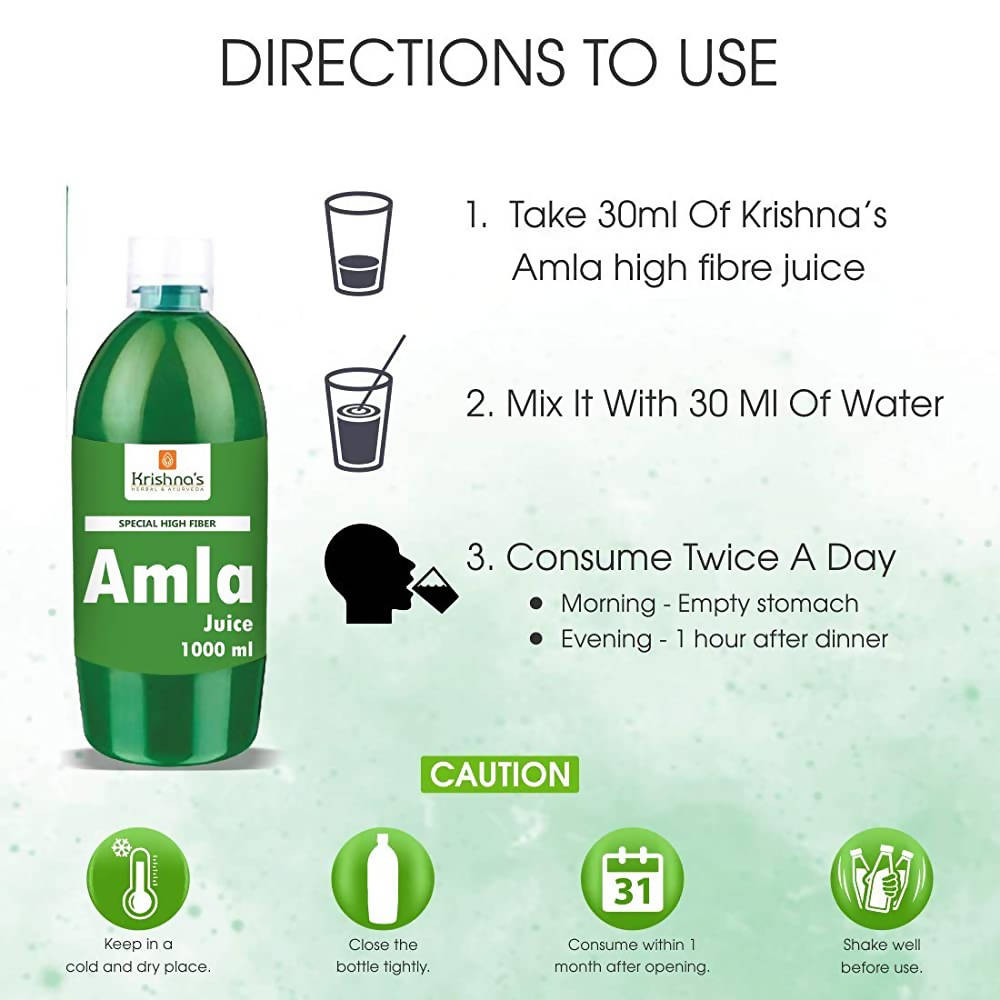 Krishna's Herbal & Ayurveda Special High Fibre Amla Juice 