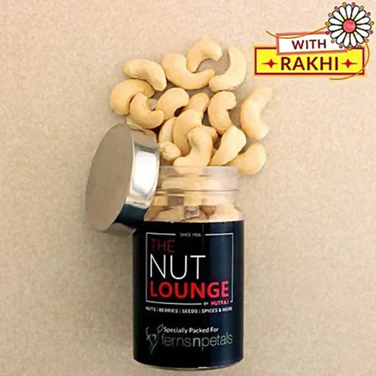 Elegant Meenakari Rakhi And Cashew Jar