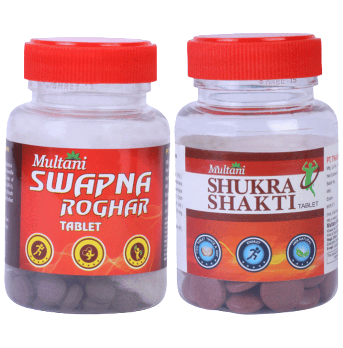 Multani Combo Pack of Swapna Roghar with Shukra Shakti (100 Tablet Each) 