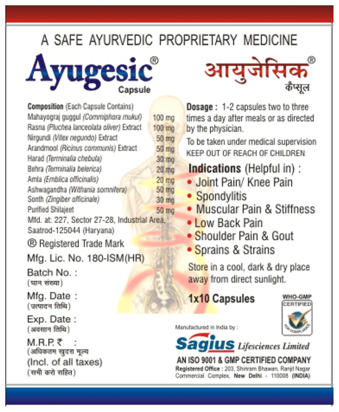 Sagius Ayugesic Capsule 