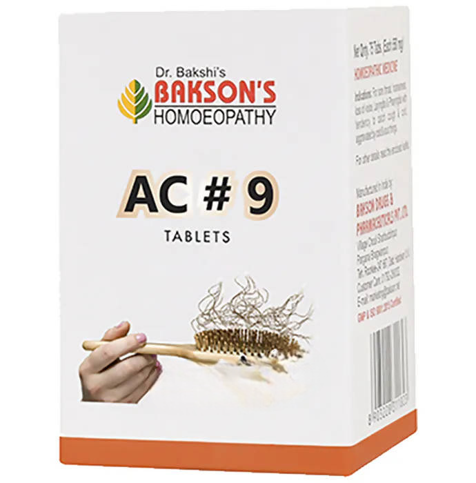 Bakson's Homeopathy AC#9 Tablets 