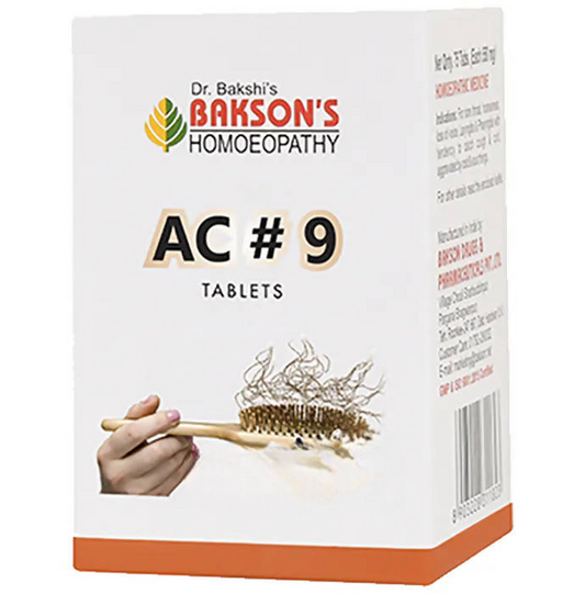 Bakson's Homeopathy AC#9 Tablets 