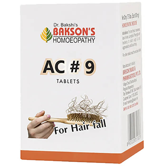 Bakson's Homeopathy AC#9 Tablets - Grab2buy