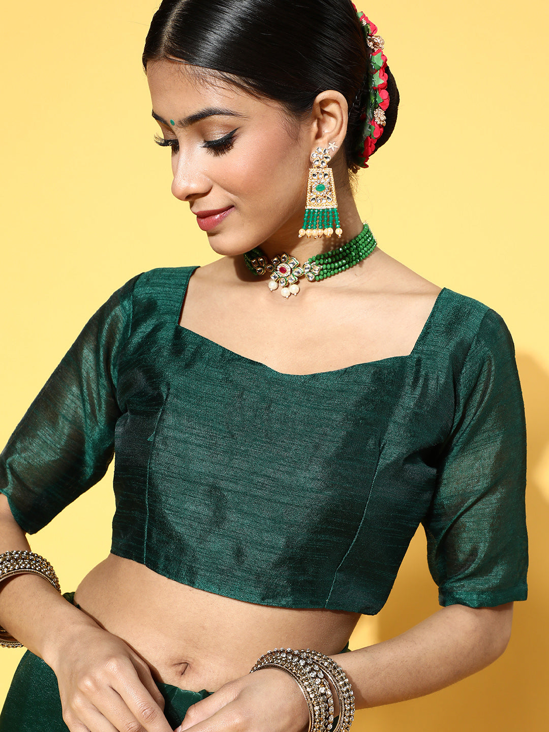 Saree Mall Solid Saree For Women