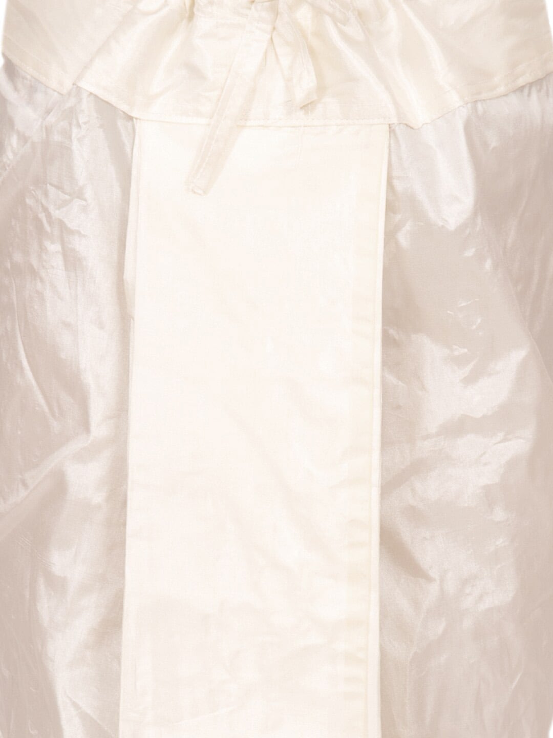 Sethukrishna Boys Cream-Coloured Embroidered Angrakha Kurta with Salwar & With Dupatta