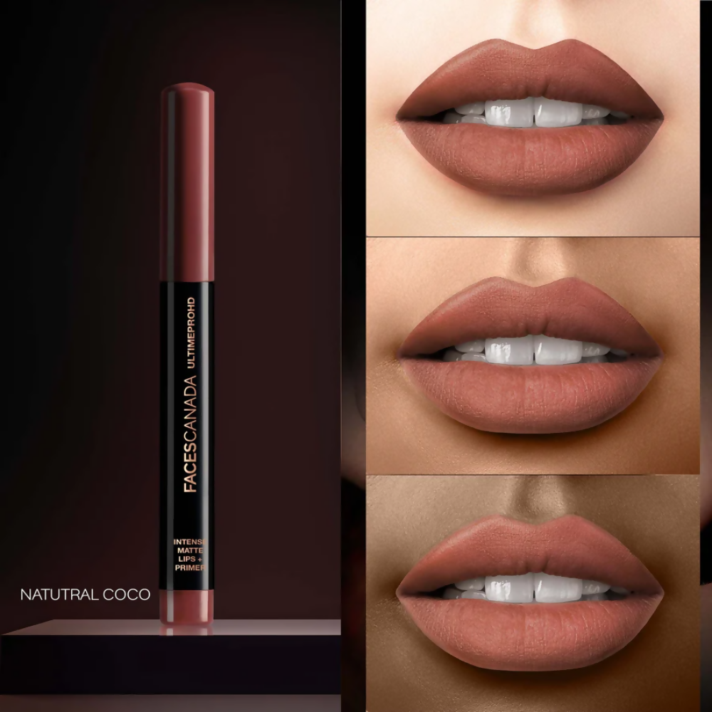 Faces Canada Ultime Pro HD Intense Matte Lips + Primer - Natural Coco 12