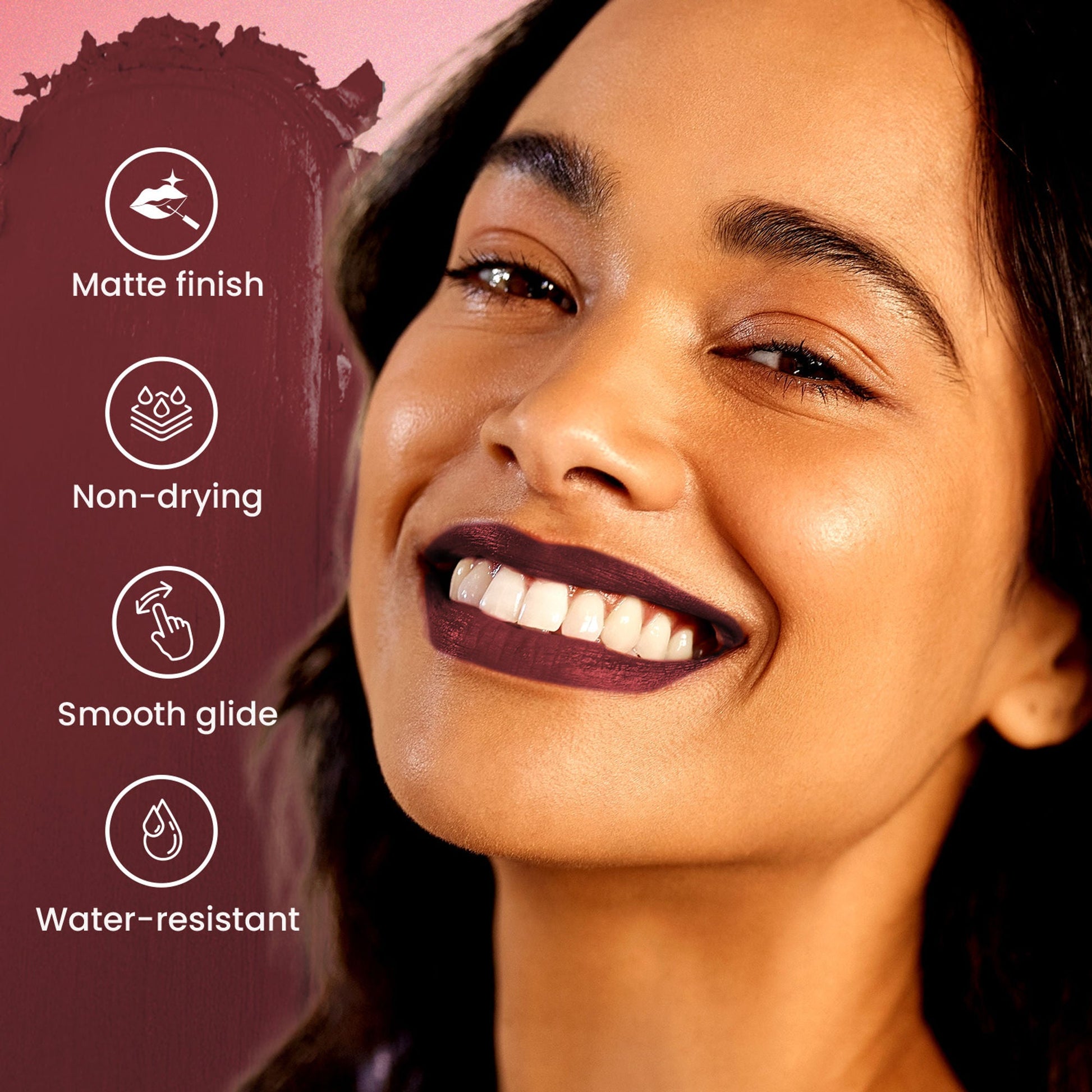 Swiss Beauty Pure Matte Lipstick , Non-Drying, Smooth Glide, Long Lasting - 225 Cafe Mocha