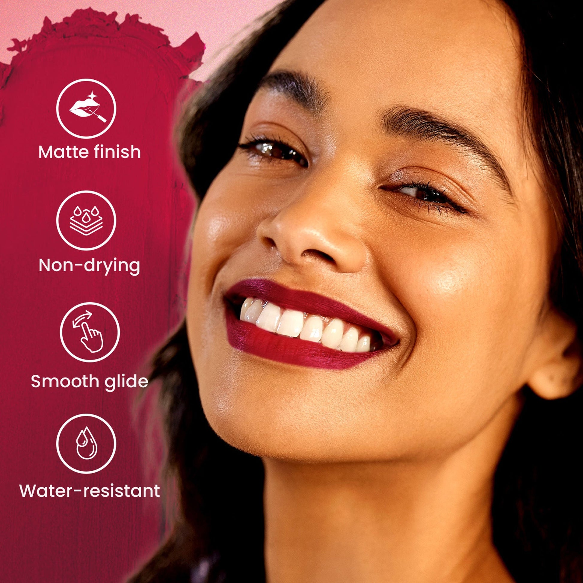 Swiss Beauty Pure Matte Lipstick , Non-Drying, Smooth Glide, Long Lasting - 201 Russsian Red
