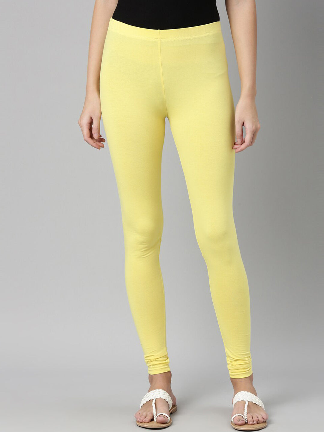 Souchii Slim Fit Churidar-Length Leggings 