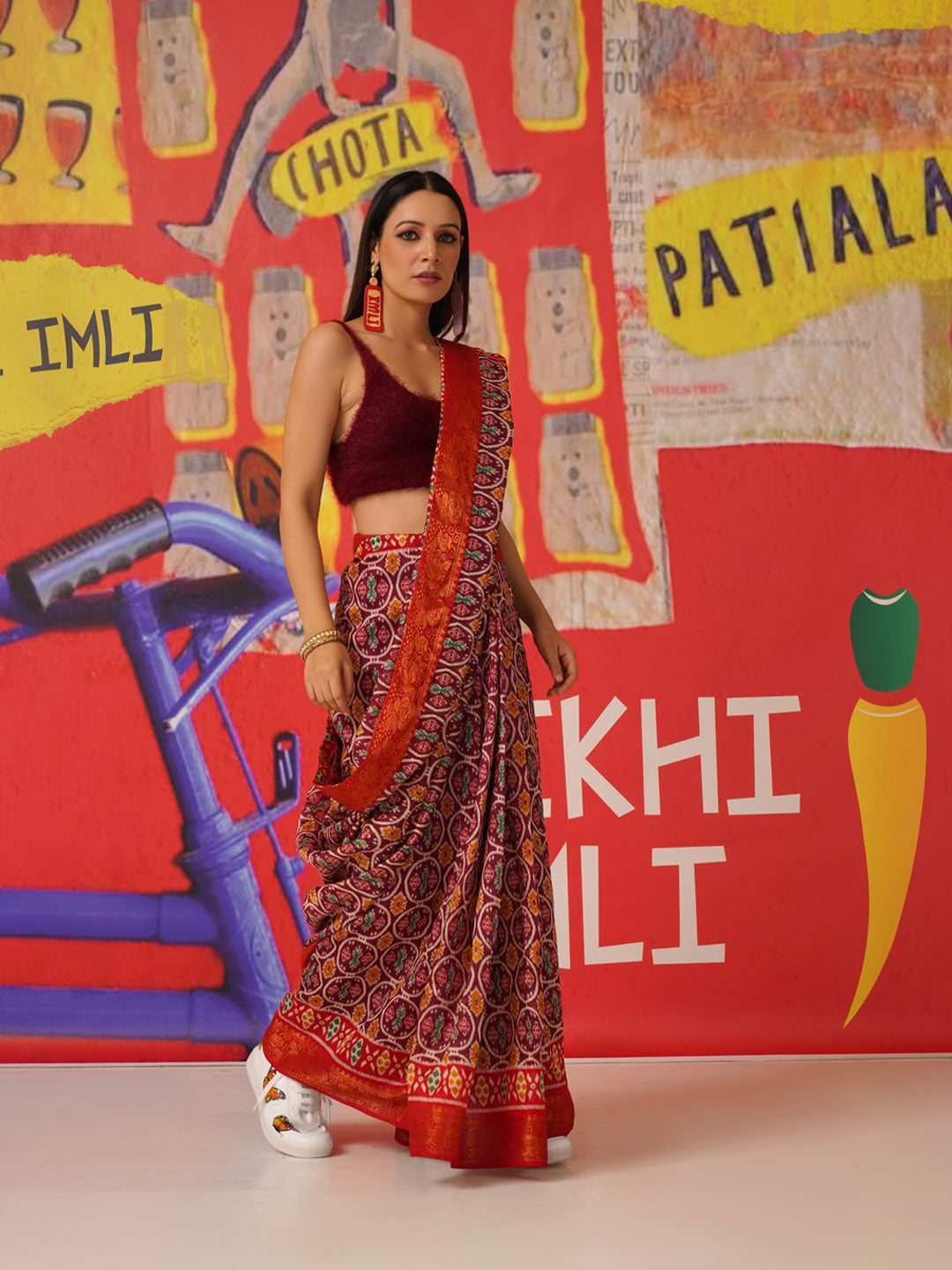 Tikhi Imli Ethnic Motifs Printed Cotton Ready to Wear Grab2Buy 
