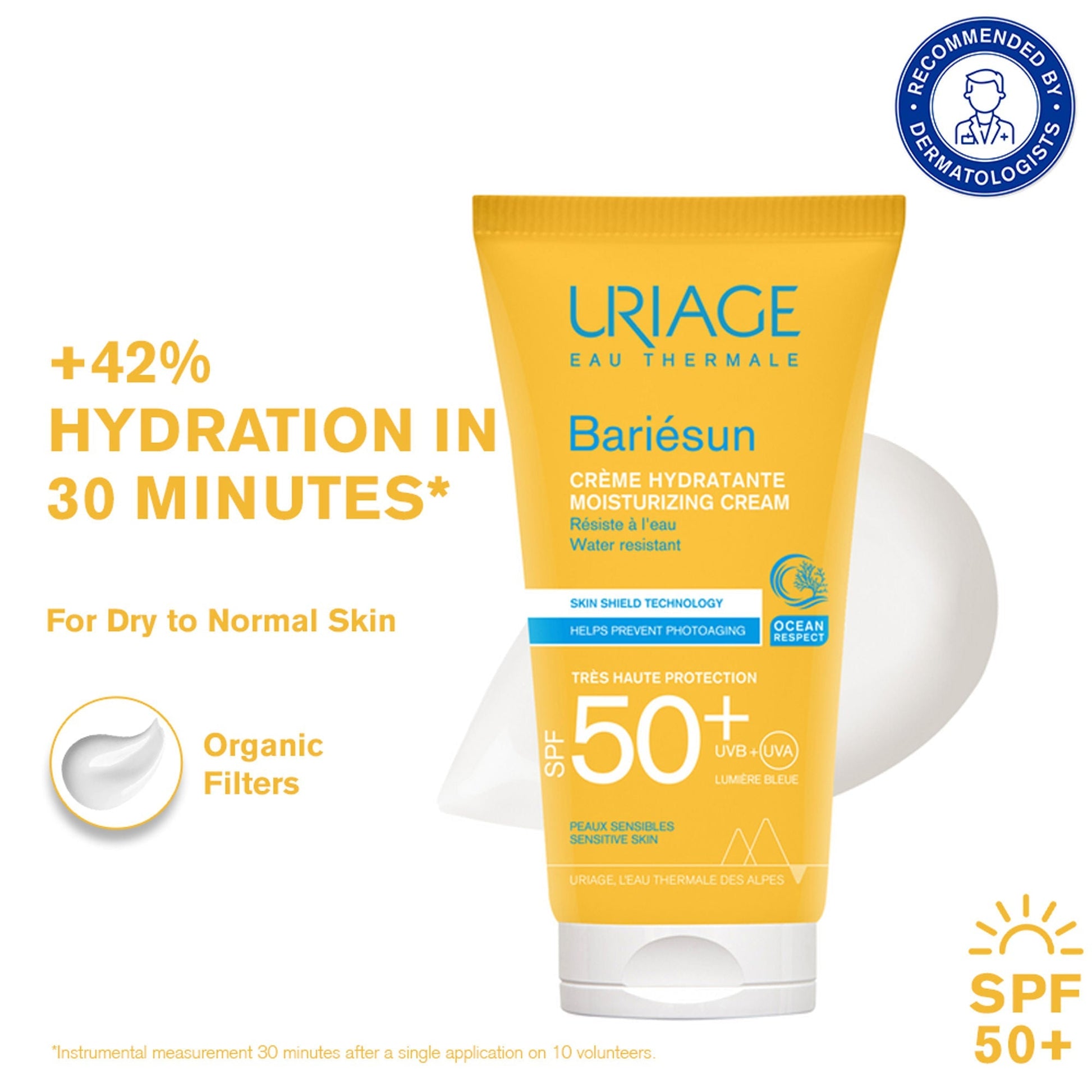Uriage Bariesun Moisturizing Sunscreen SPF50+ Prevents Sun Damage & Skin Aging Dermat Recommended  Grab2Buy Uriage Grab2Buy