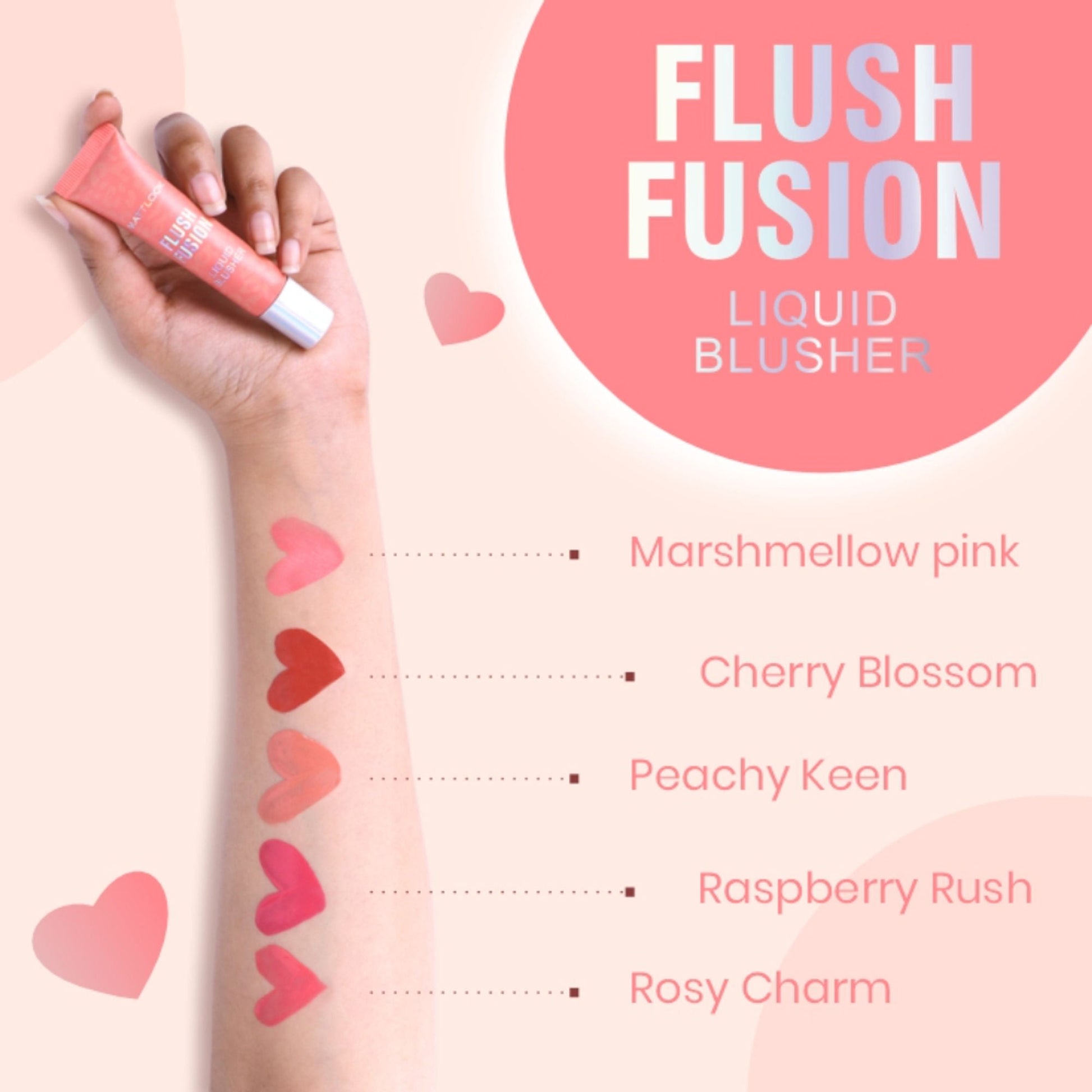 Matt Look Flush Fusion Liquid Blusher - Peachy Keen-03 