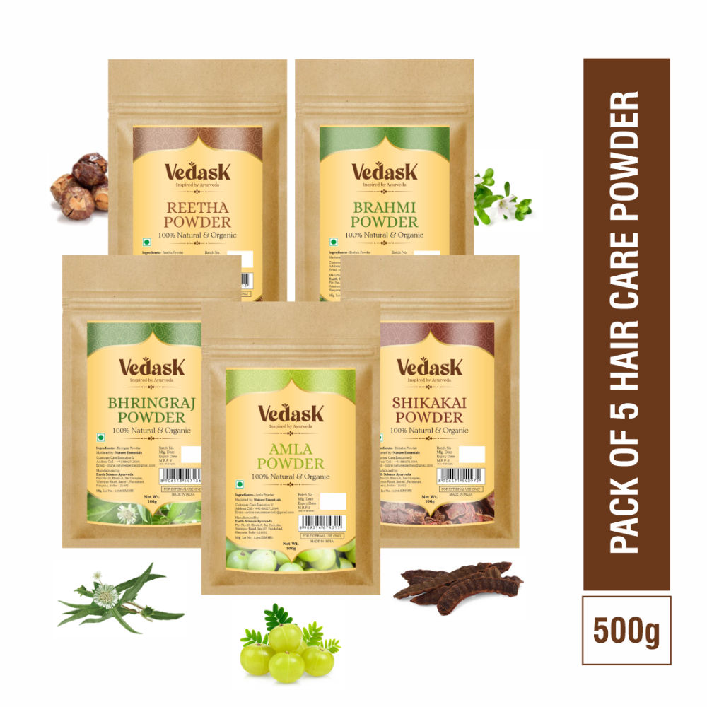Vedask Organic Hair Mask Powder Combo Pack  Grab2Buy Vedask Grab2Buy