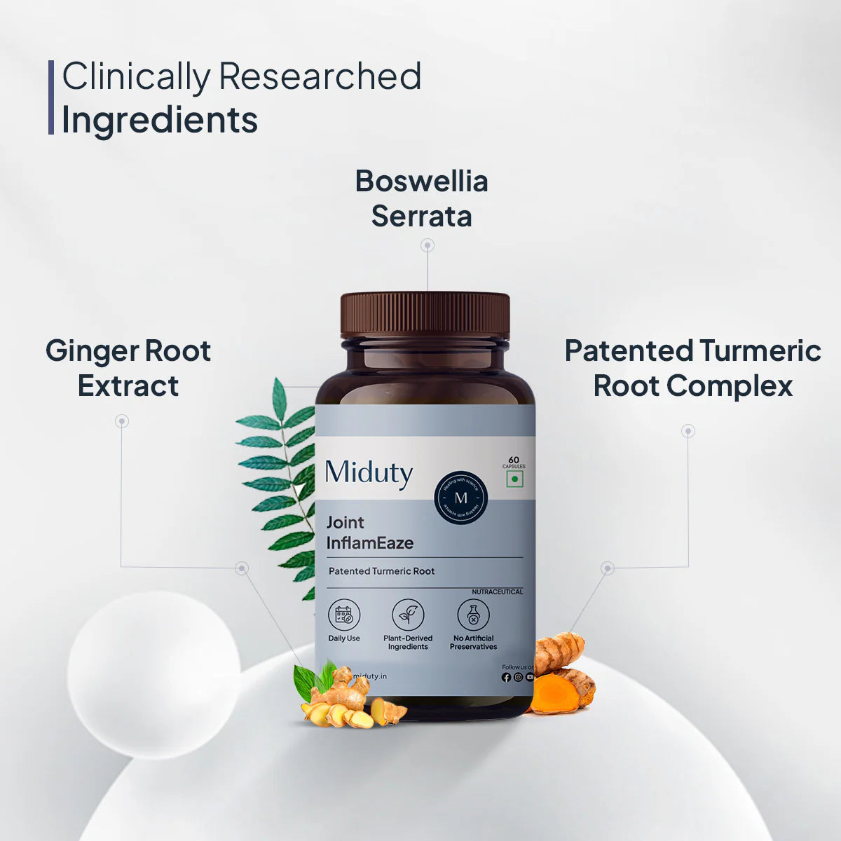 Miduty by Palak Notes Joint Pain Relief Capsules 