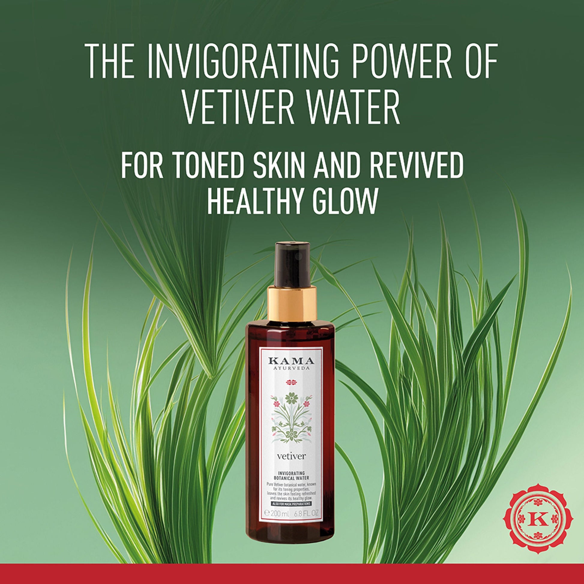 Kama Ayurveda Vetiver Invigorating Botanical Water