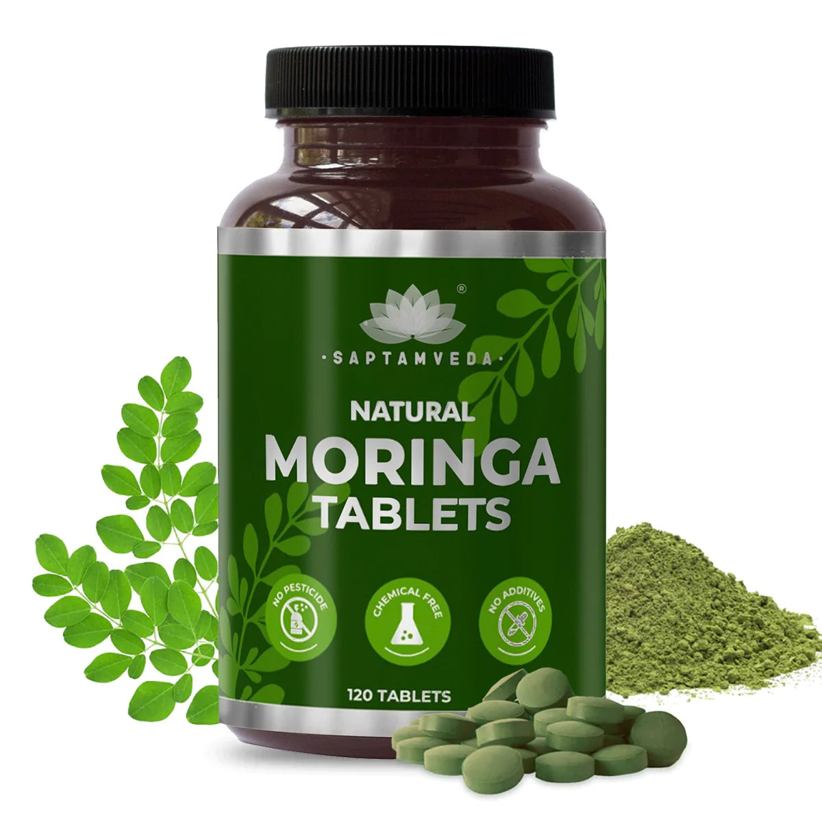 Saptamveda Natural Moringa Tablets 