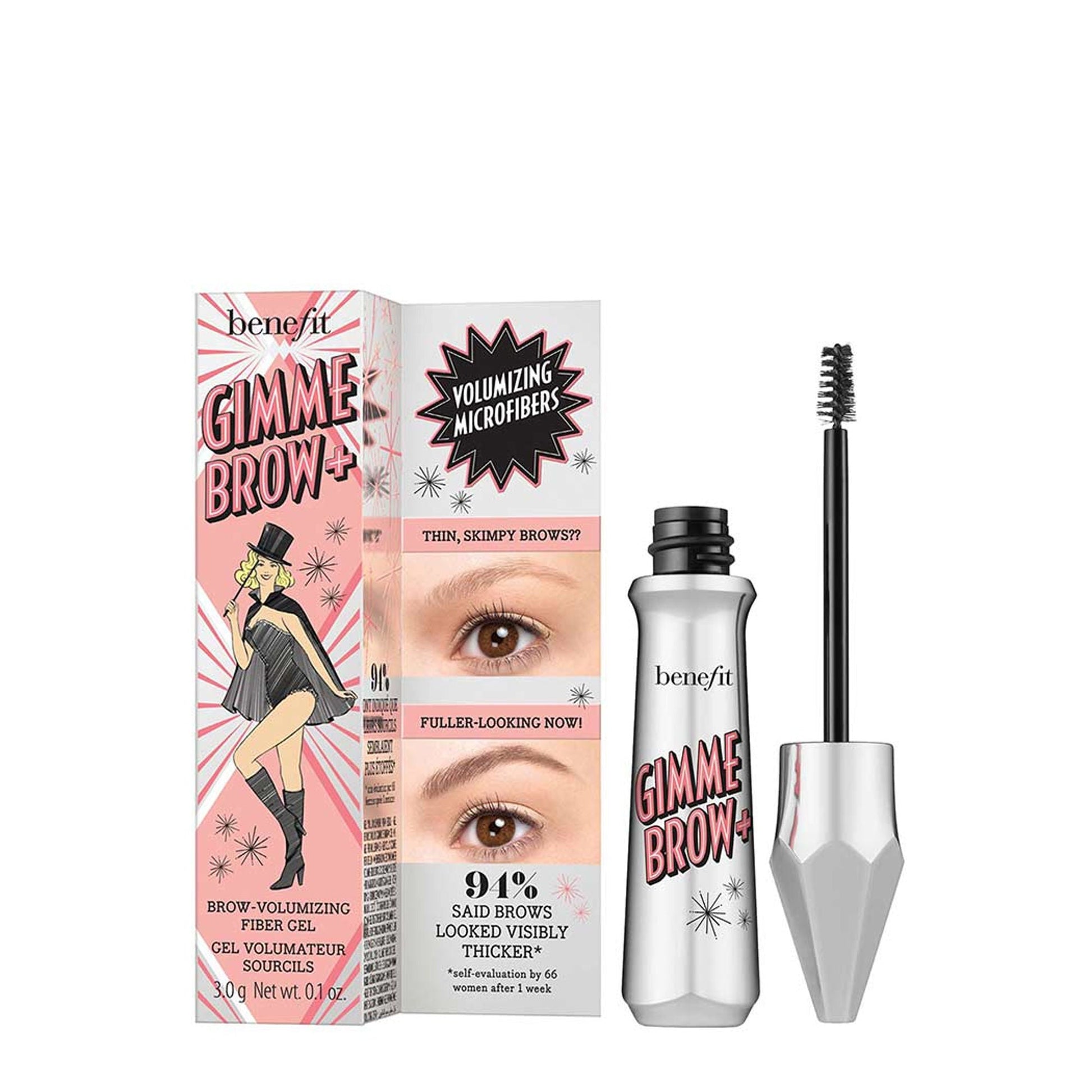 Benefit Cosmetics Gimme Brow+ Brow-Volumizing Fiber Gel - 6 Warm Black-Brown