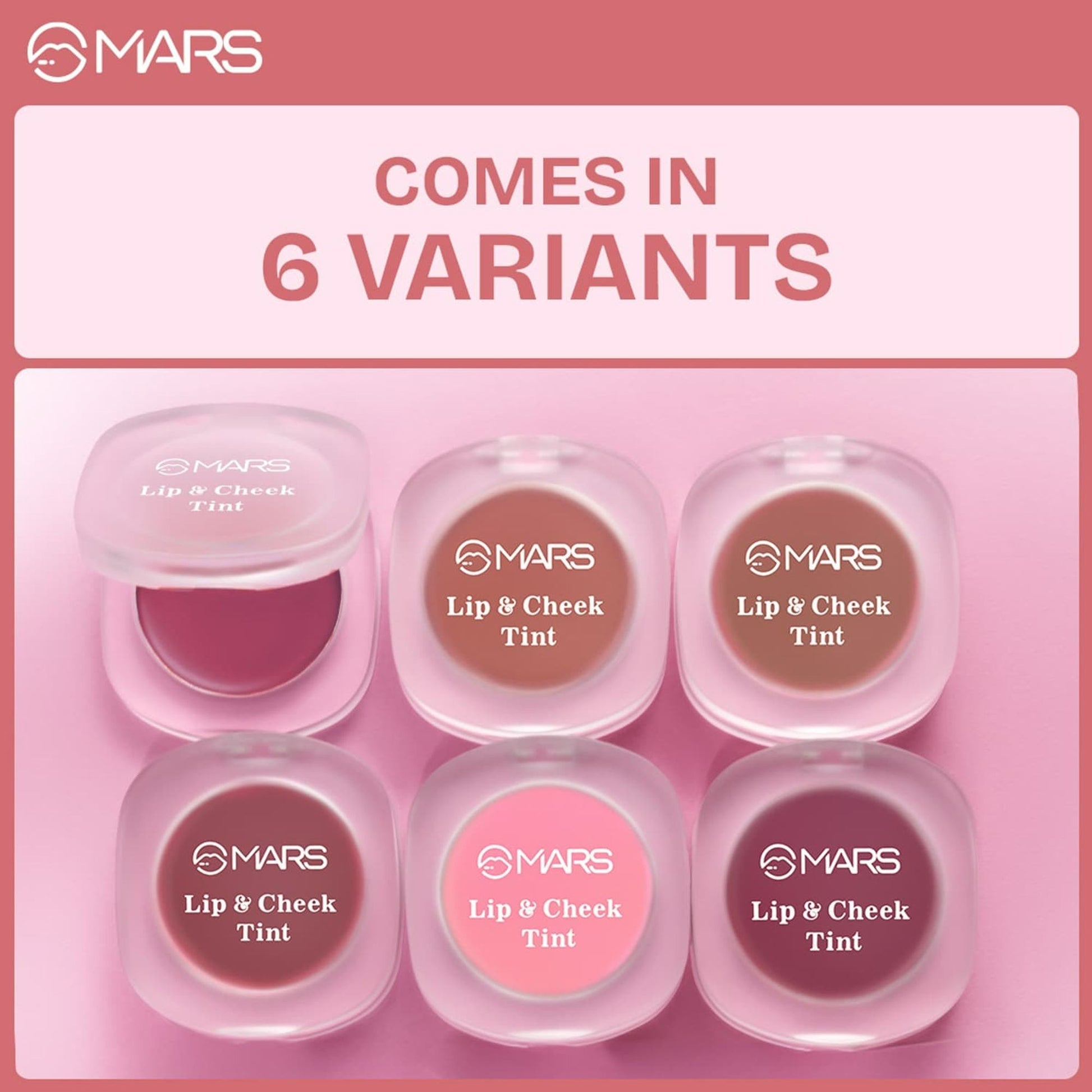 MARS Cosmetics Lip & Cheek Tint for Bold Pop Color - 05-Pastel Pink 