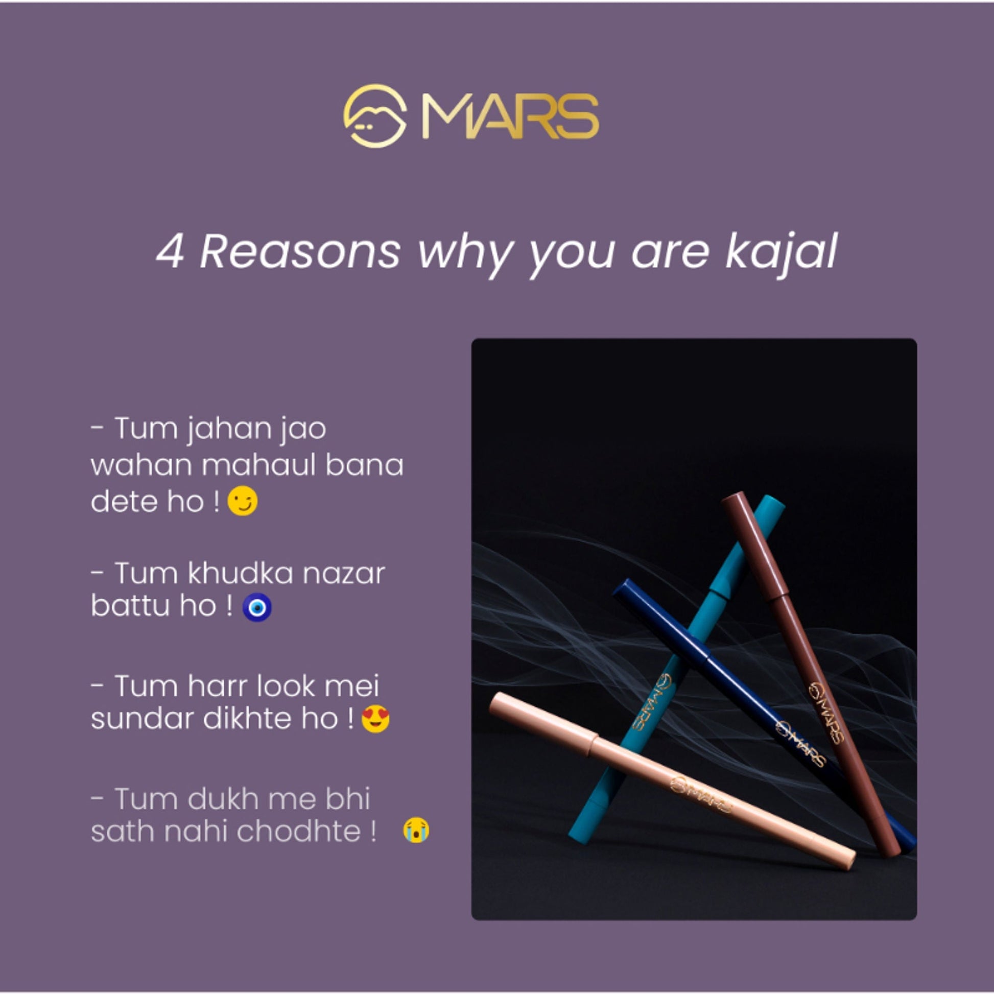MARS Cosmetics Won't Smudge Won't Budge Kajal - Velour Black 