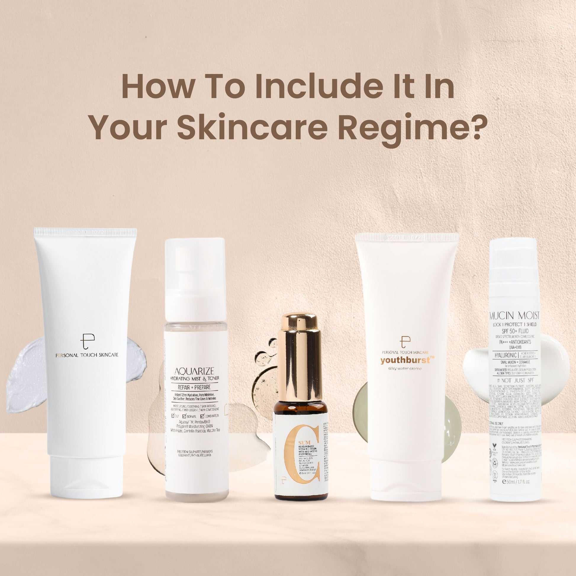 Personal Touch Skincare Aquarize Toner + Mist With Hyaluronic Acid For Normal, Oily, Dry & Sensitive Skin