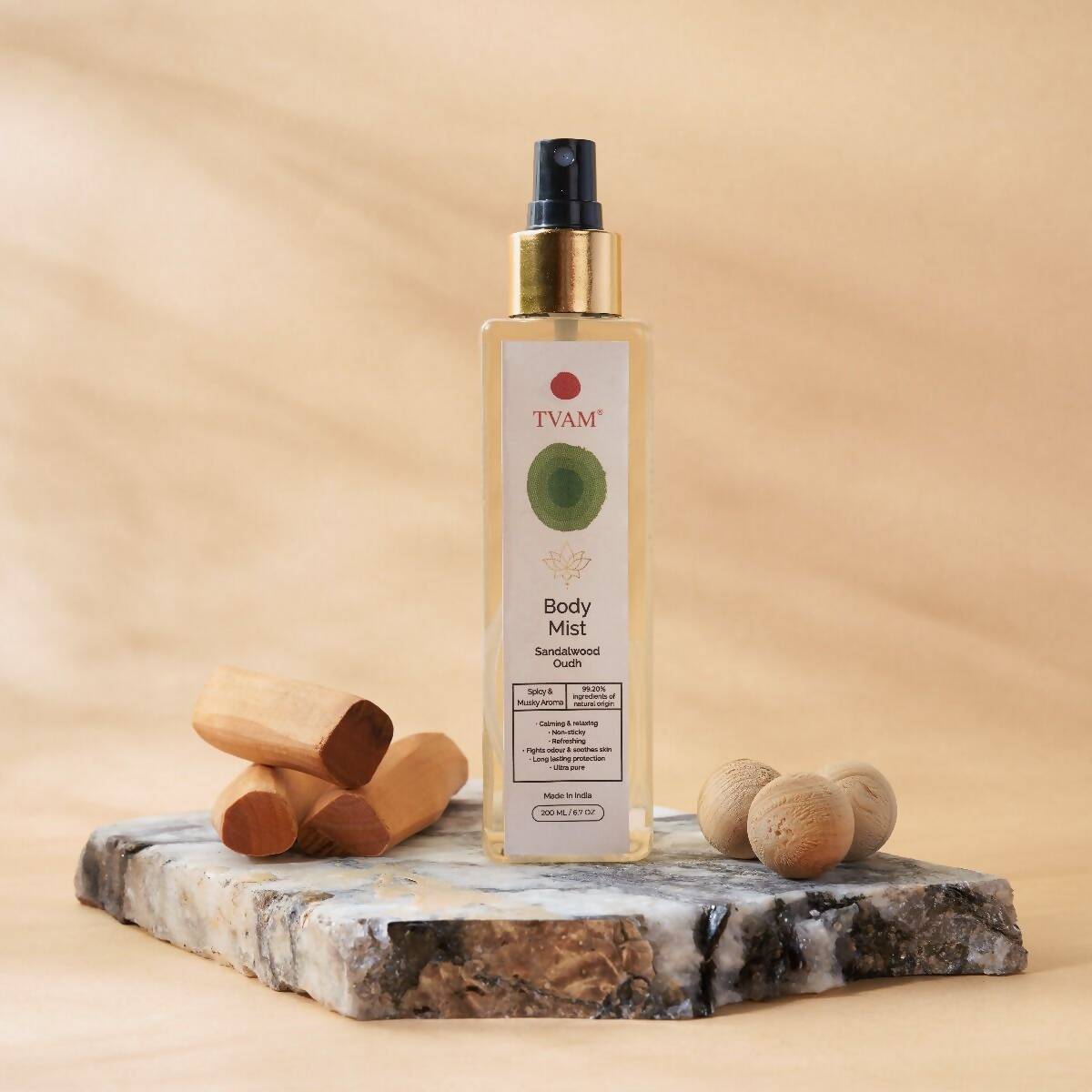 Tvam Body Mist - Sandalwood Oudh  Grab2Buy Tvam Naturals Grab2Buy