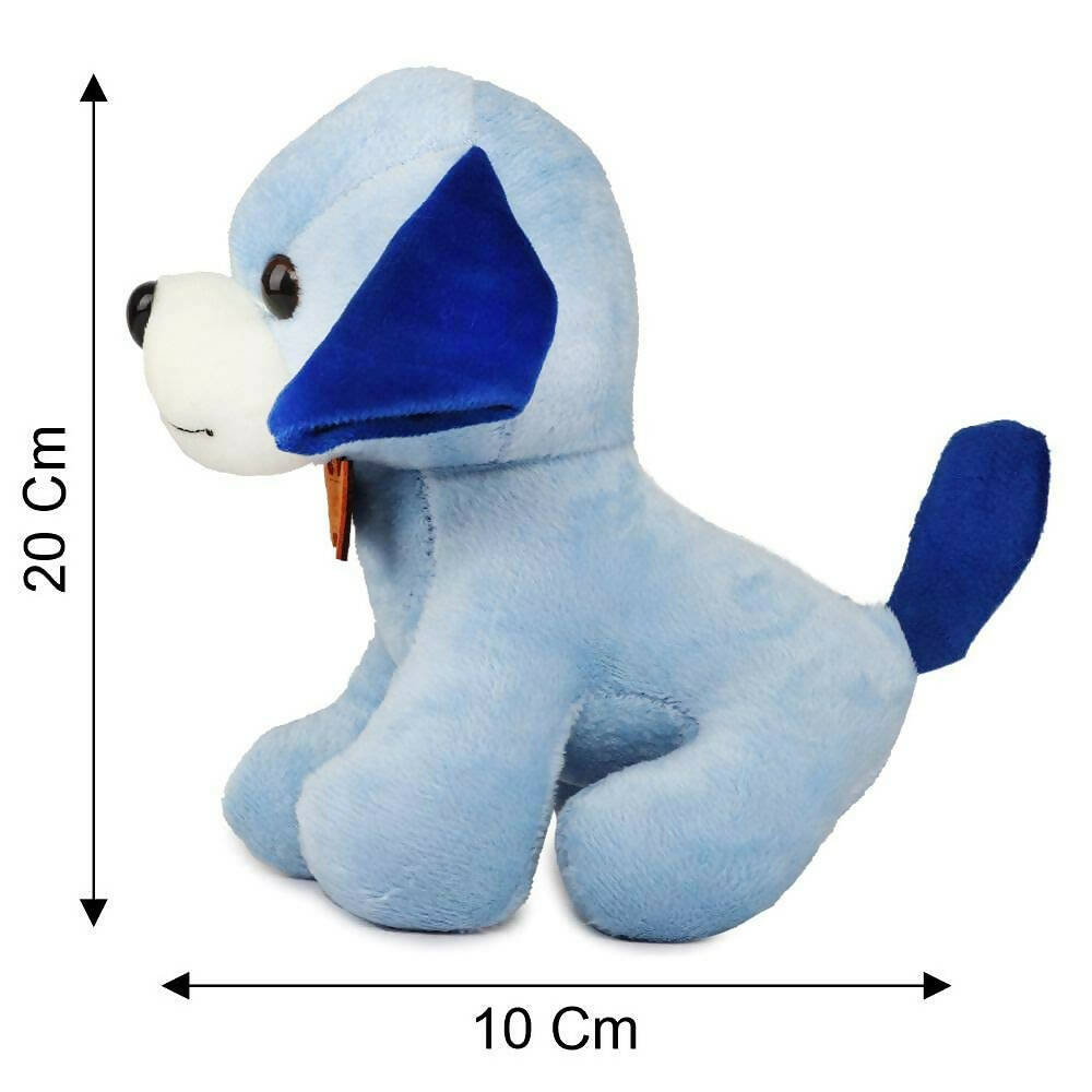 Webby Soft Animal Plush Standing Dog Toy 20cm-Blue  Grab2Buy Webby Grab2Buy